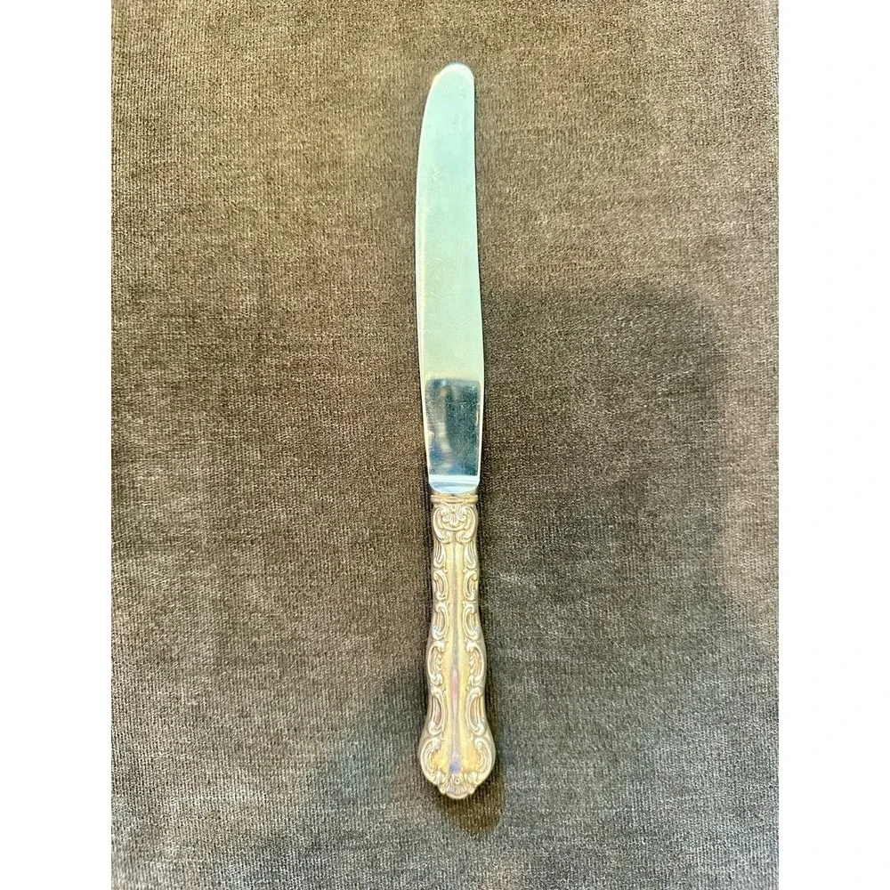 Pompadour by Birks‎ Sterling Silver Antique Dinner Knife 8 3/8